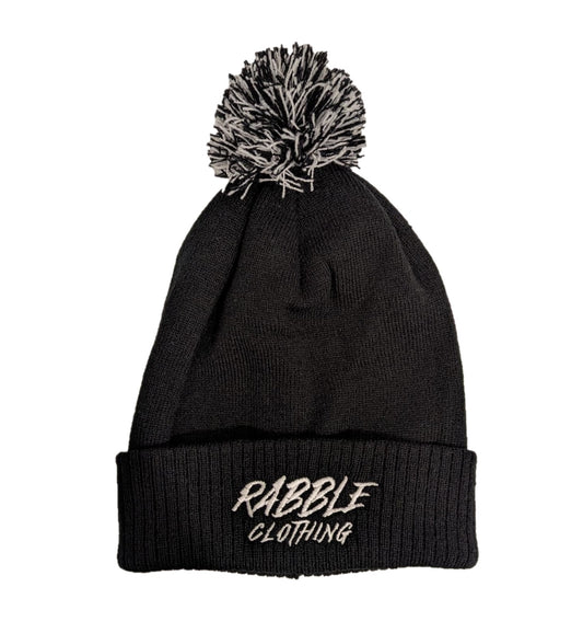 Rabble Black Snowstar Beanie